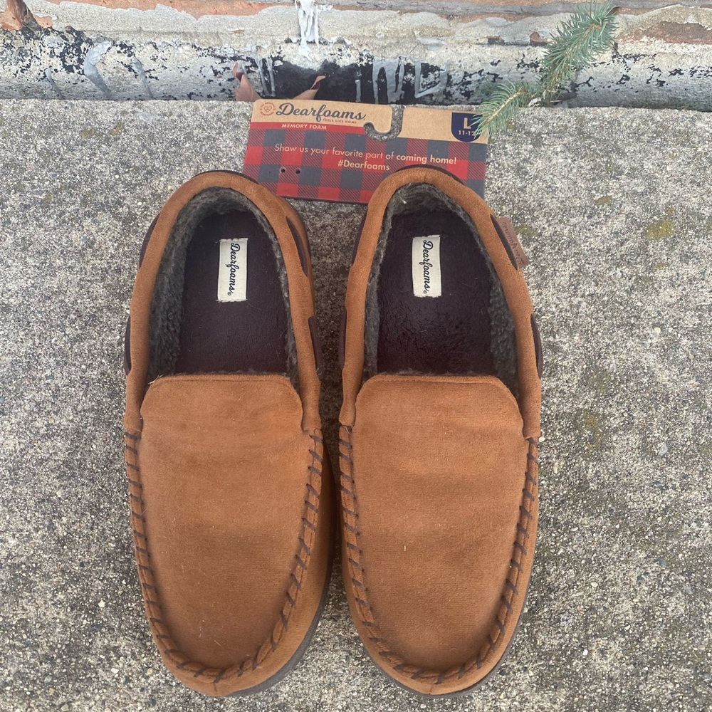 Dearfoams Slippers Large 11-12